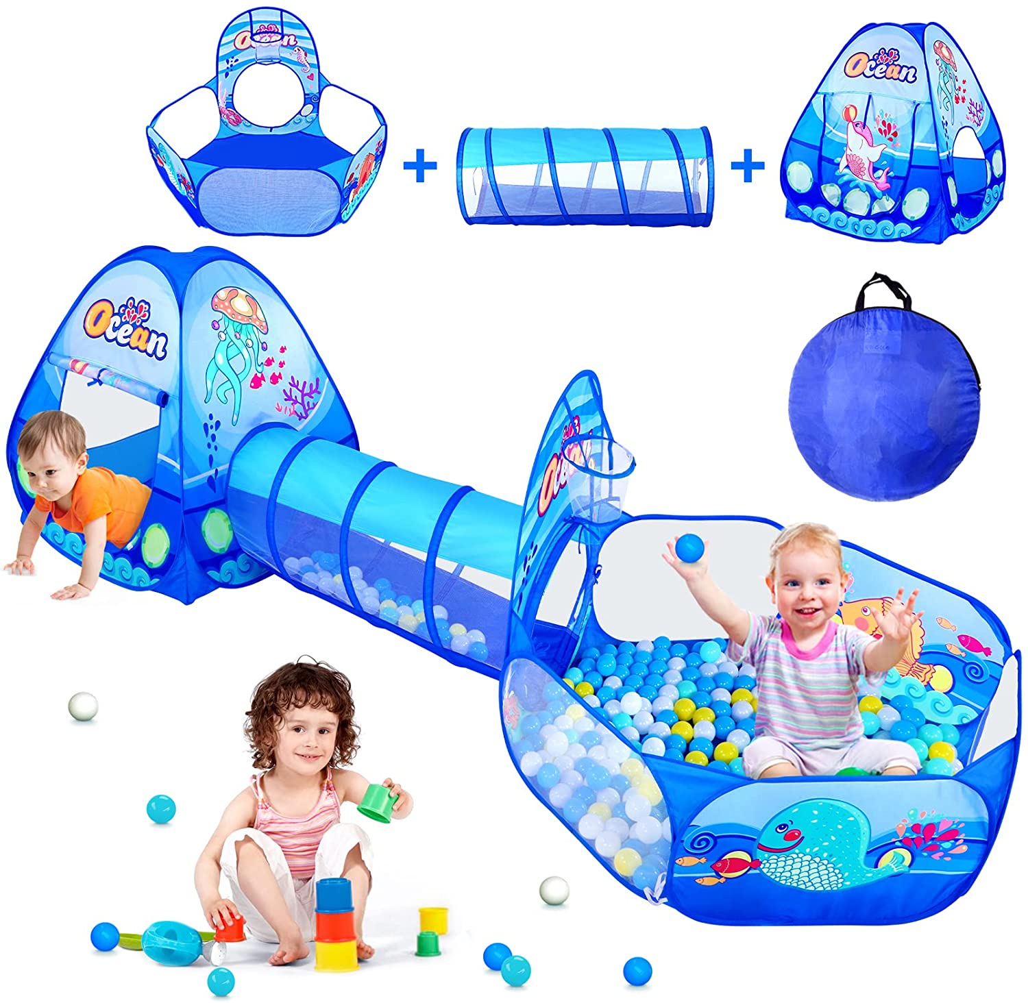 어린이 공 풀 공 구 덩이 아기 놀이터 놀이터 어린이 텐트 풍선 터널 아기 게임 공원